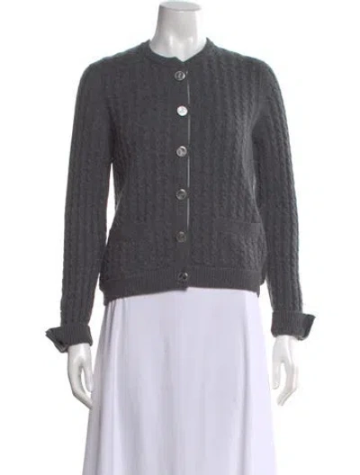 Pre-owned Thom Browne Cashmere Crew Neck Sweater In Gray