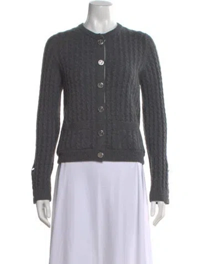 Pre-owned Thom Browne Cashmere Crew Neck Sweater W/ Tags In Gray