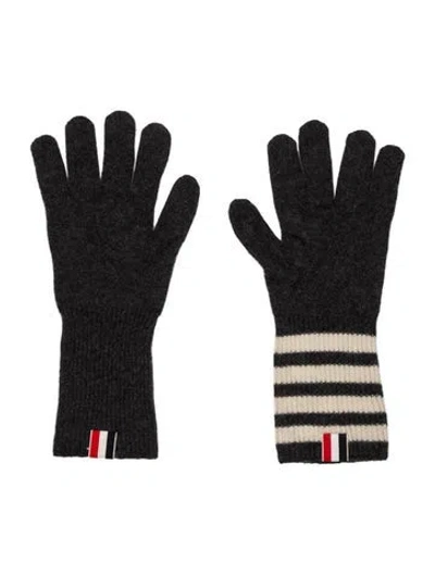 Pre-owned Thom Browne Cashmere Gloves In Gray