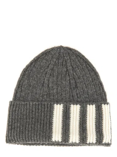 Thom Browne Cashmere Hat In Grey