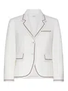 Thom Browne Cashmere High Armhole Sportcoat In White
