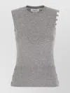 Thom Browne Grey Cashmere Sleeveless Sweater