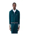 Thom Browne Cashmere Knitted Zip-up Hoodie In Multicolor