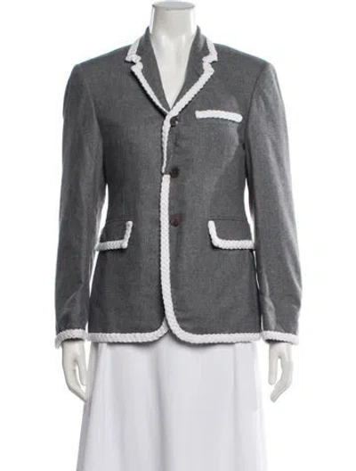 Pre-owned Thom Browne Cashmere Sport Coat In Grey
