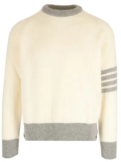 Thom Browne Cashmere Sweater In Dark Grey