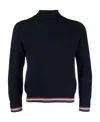 Thom Browne Men's Wool Turtle-neck Jumper Sweater In Black