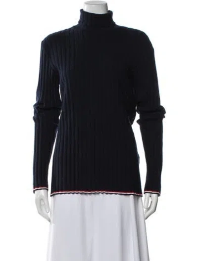 Pre-owned Thom Browne Cashmere Turtleneck Sweater In Blue