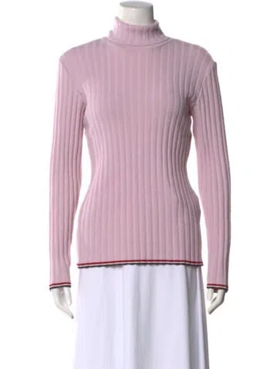 Pre-owned Thom Browne Cashmere Turtleneck Sweater In Pink