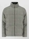 Thom Browne Reversible Down Jacket Featuring Checkered Pattern In Green