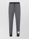 Thom Browne Solid Loopback Jersey 4-bar Sweatpants In Gray