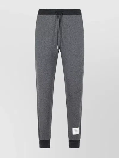 Thom Browne Casual Jogger Pants Side Stripes In Gray