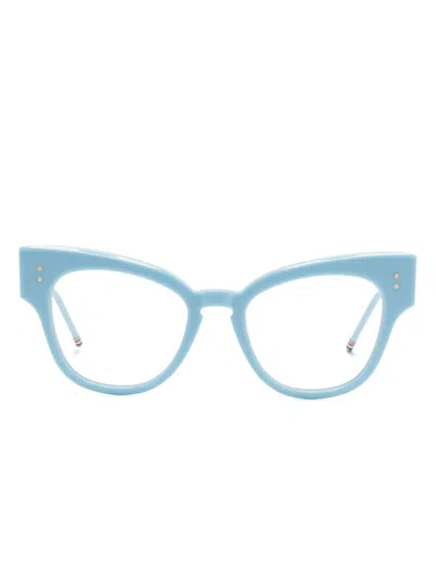 Thom Browne Cat-eye Glasses In Blue