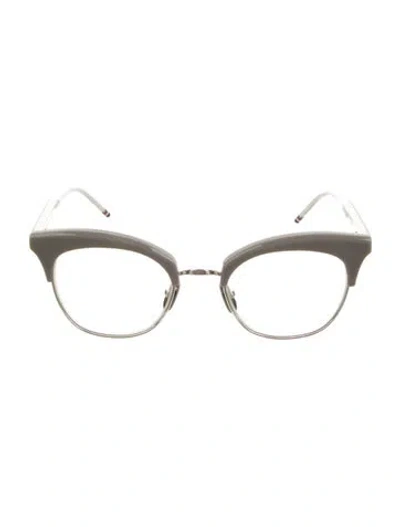 Pre-owned Thom Browne Cat-eye Eyeglasses In Grey