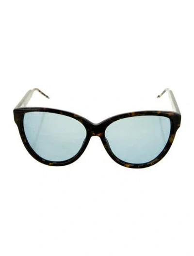 Pre-owned Thom Browne Cat-eye Tinted Sunglasses In Brown