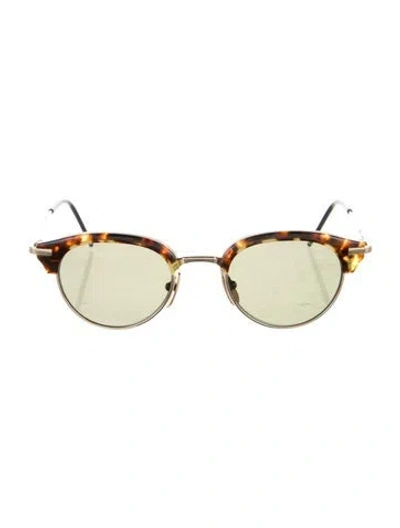 Pre-owned Thom Browne Cat-eye Tinted Sunglasses In Brown