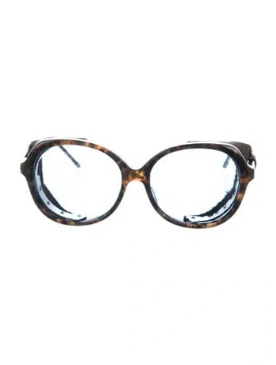 Pre-owned Thom Browne Cat-eye Tinted Sunglasses In Brown