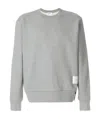 Thom Browne Center-back Stripe Jersey Pullover In Gray