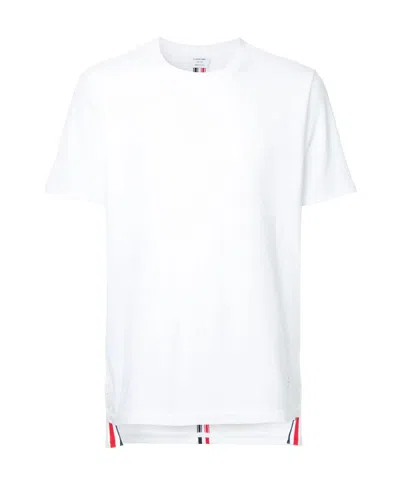 THOM BROWNE THOM BROWNE STRIPED CREWNECK T-SHIRT