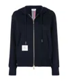Thom Browne Center-back Stripe Zip-up Hoodie In Blue