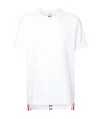 Thom Browne Central Striped T-shirt On The Back In White