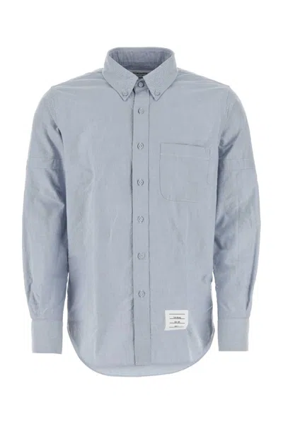 Thom Browne Cerulean Oxford Shirt In Lightblue
