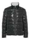 Thom Browne Dark Grey Reversible Zip-up Puffer Jacket In Grey