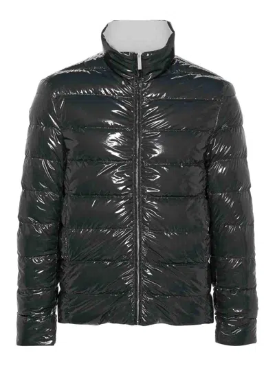 Thom Browne Reversible Zip-up Puffer Jacket In Grey
