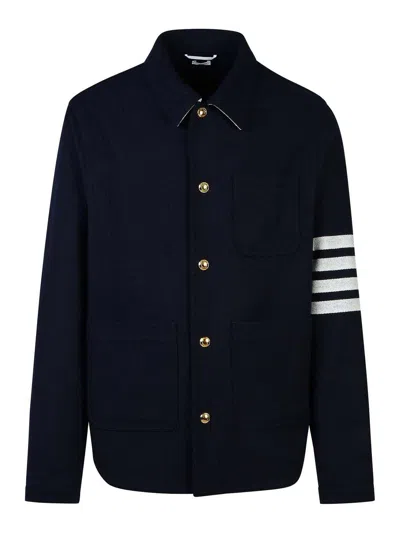 THOM BROWNE CHAQUETA CASUAL - AZUL OSCURO