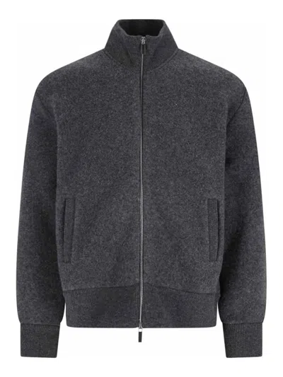 THOM BROWNE GIACCA ZIP IN LANA