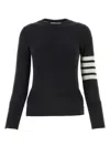 Thom Browne Pullover Sweatshirt With Engineered 4 Bar In Classic Loopback Clothing In Darkgrey
