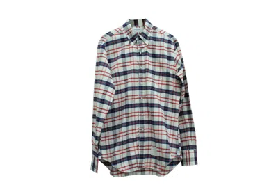 Thom Browne Check-pattern Shirt In Multicolor Cotton