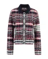 Thom Browne Check-print 4-bar Jacket In Black