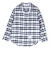Thom Browne Check-print Shirt In Blue