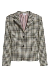Thom Browne Check Wool Martingale Jacket In Multi