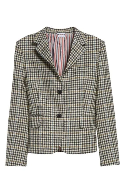 Thom Browne Check Wool Martingale Jacket In Multi