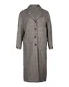 Thom Browne Checked Coat In Black And White Wool In Black