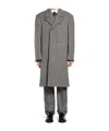 Thom Browne Checked Double-breasted Coat In Multi
