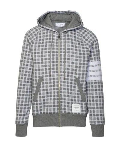 THOM BROWNE THOM BROWNE CHECKERED ZIP-UP JACKET