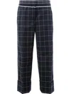 THOM BROWNE CHECKED TAILORED PANTS