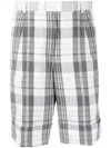 THOM BROWNE CHECKED TAILORED SHORTS