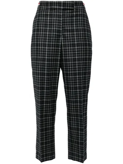 THOM BROWNE CHECKED TAILORED TROUSERS