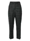 Thom Browne Plaid-check Tailored Trousers In Gray