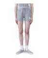 Thom Browne Checked Tweed Track Shorts In Blue
