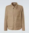 Thom Browne Checked Wool Tweed Overshirt In Brown