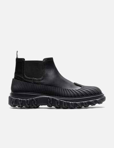 Thom Browne Chelsea Duck Boot In Black