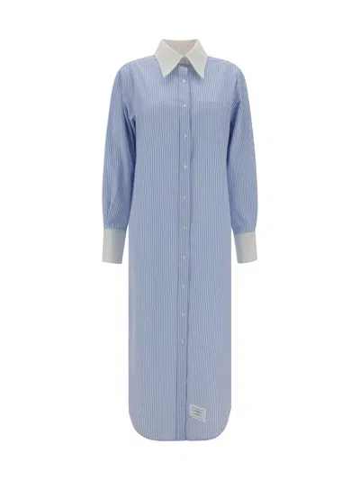 Thom Browne Chemisier Dress In Blue