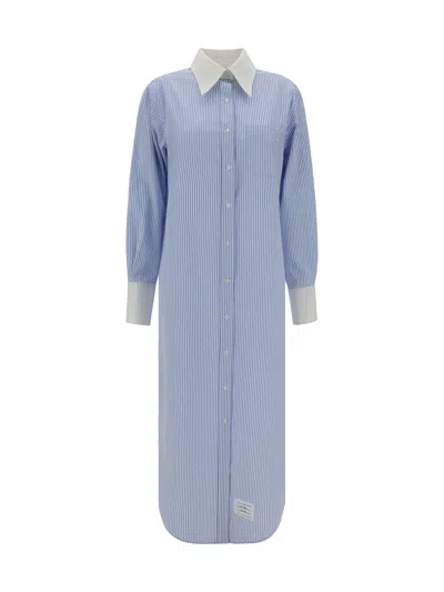 Thom Browne Chemisier Dress In Blue