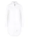 Thom Browne 3/4 Length Shirt Dress Dresses White In White