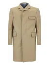 Thom Browne Khaki Mackintosh Classic Chesterfield Overcoat In Burgundy