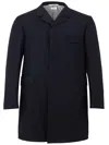 THOM BROWNE CHESTERFIELD OVERCOAT BLUE